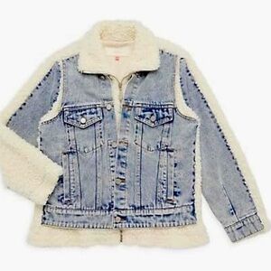 NWT Kids BlankNYC Denim and Sherpa Jacket
